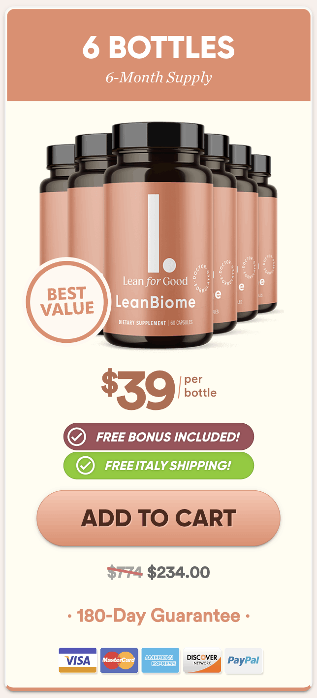 leanbiome 180 day supply